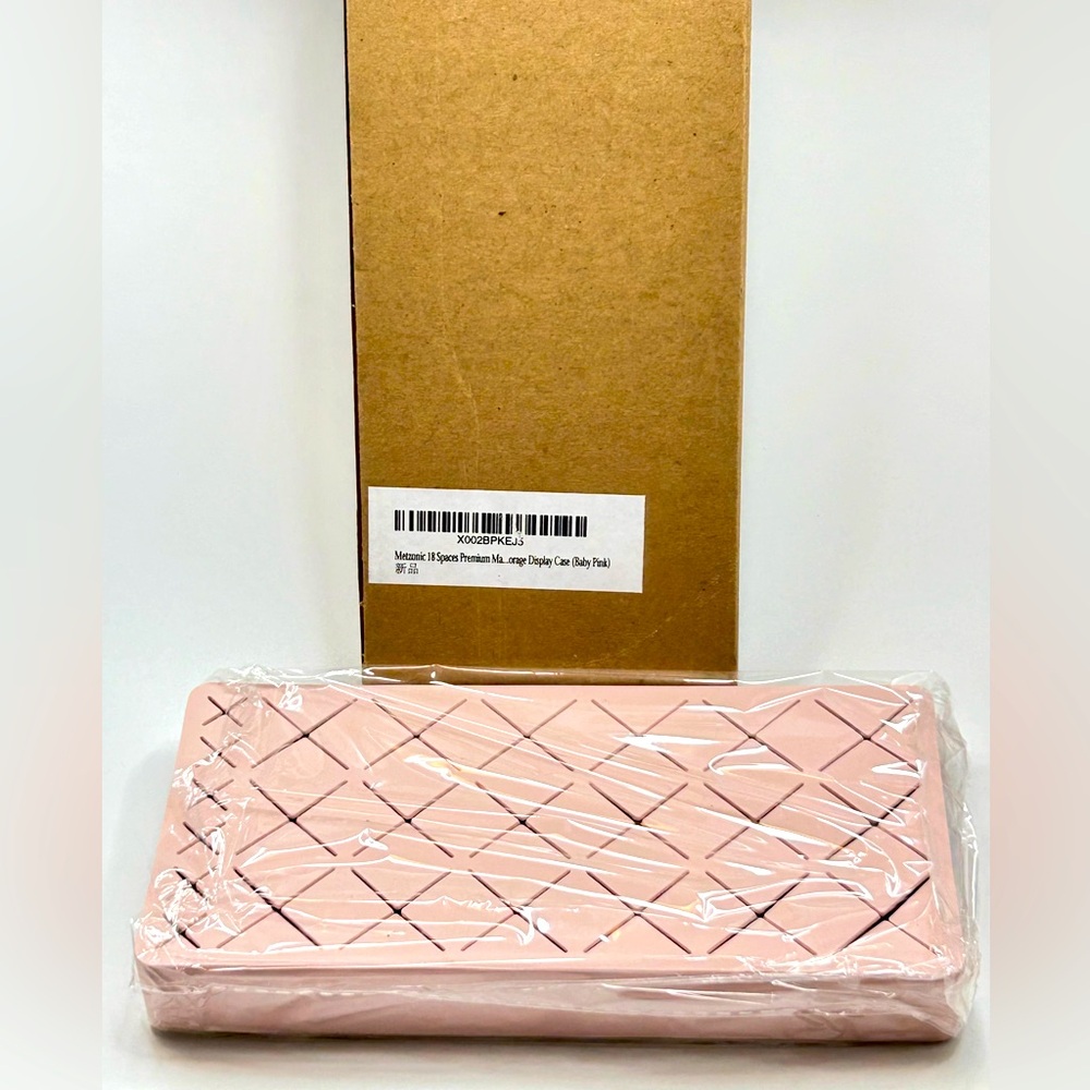 Pink Makeup Brush Display Holder 18 Slot Organizer Tray gift stocking stuffer